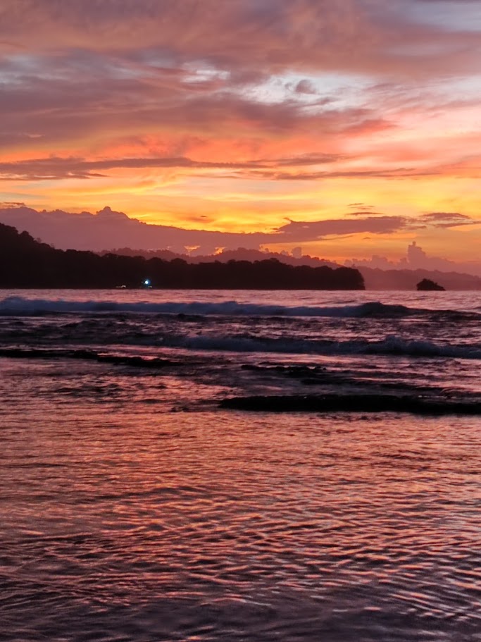 Sunset over the Caribbean